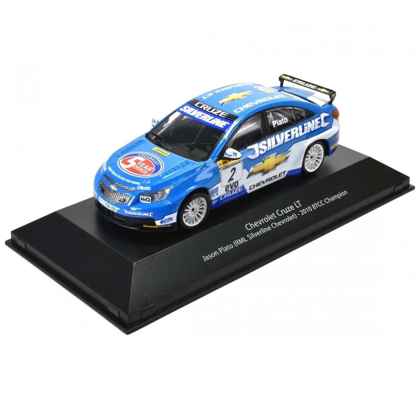 Chevrolet Cruze LT Jason Plato (RML Silverline Chevrolet) - 2010 BTCC Champion - 1/43 British Touring Car Champions