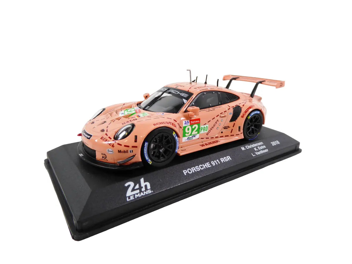 Porsche 911 Rsr M.Christensen - K. Estre - L.Vanthoor 2018 cu vitrina plexiglass - 1/43 Altaya