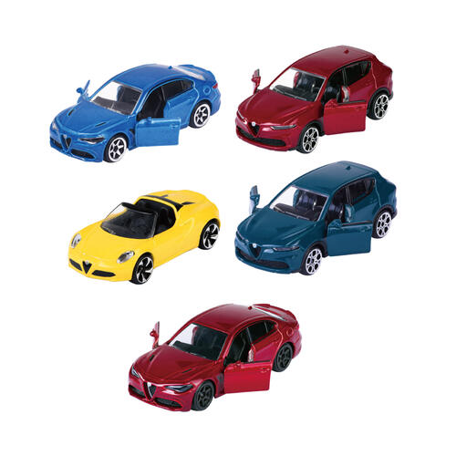 Set 5 masinute Alfa Romeo - 1/64 Majorette