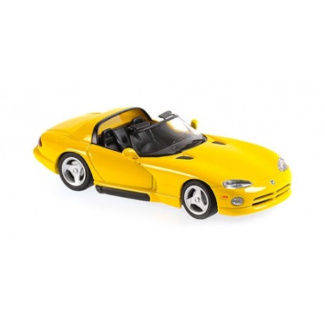 Dodge Viper Roadster 1993 galben cu vitrina plexiglass - 1/43 Minichamps