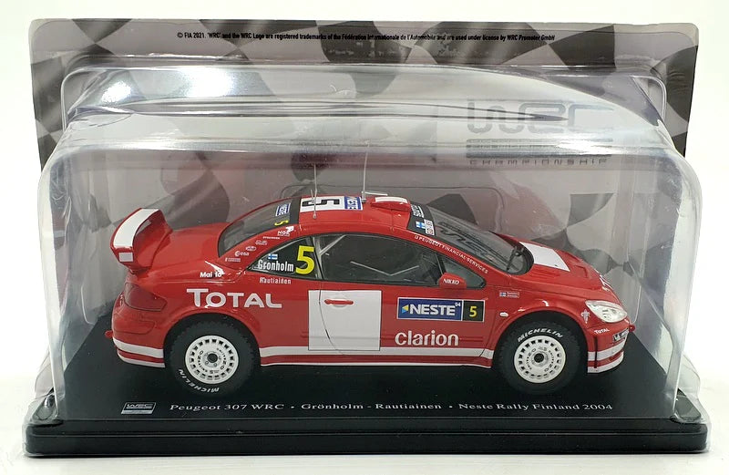 Peugeot 307 WRC Gronholm - Rautiainen Neste Rally Finland 2004 #5 - 1/24 Altaya