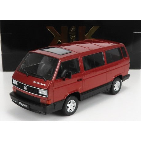 VW Bus T3 Multivan Magnum 1987 rosu- 1/18 KK-Scale