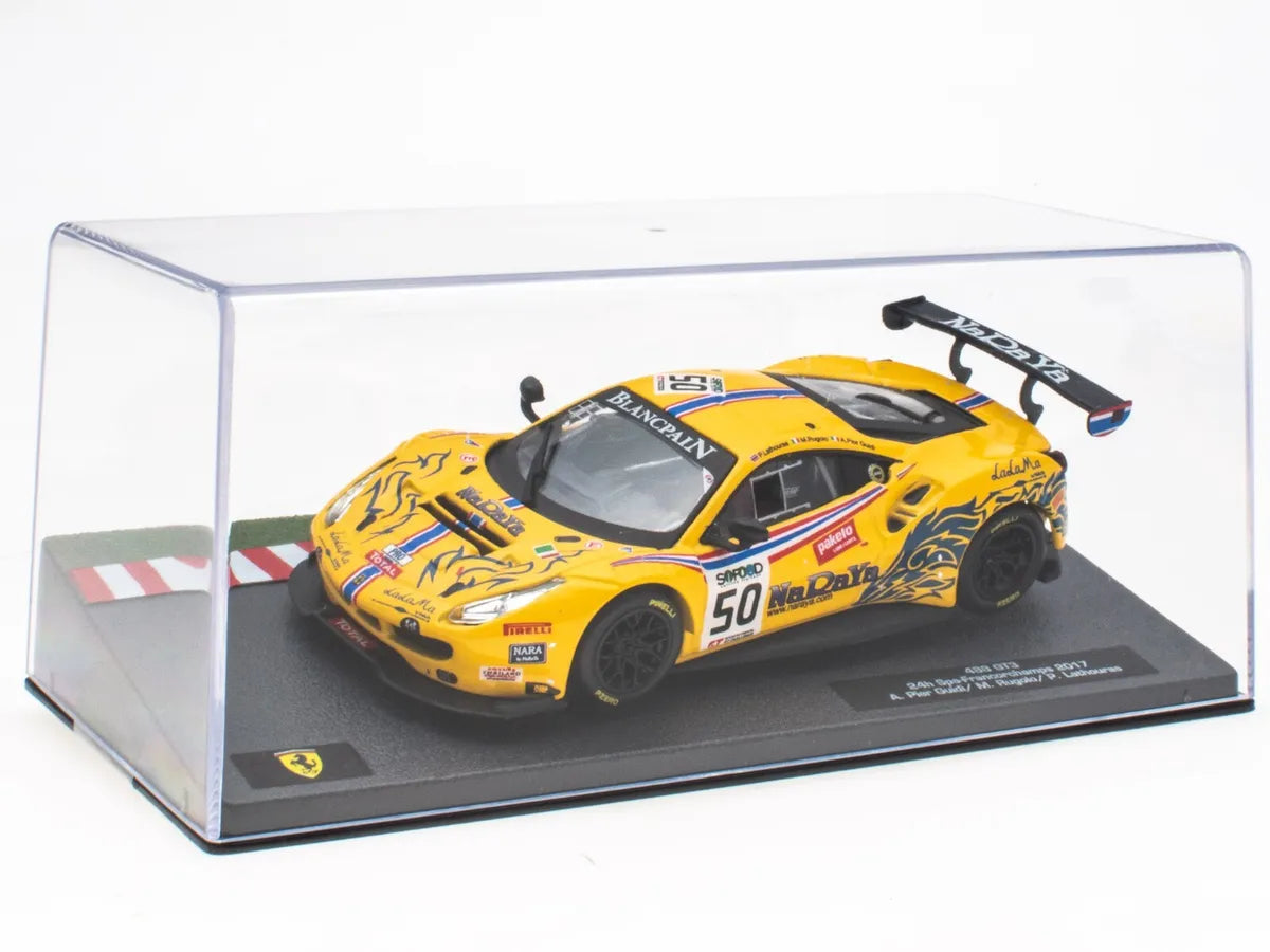 Ferrari 488 GT3 24h Spa-Francorchamps 2017 cu vitrina plexiglass - 1/43 Altaya