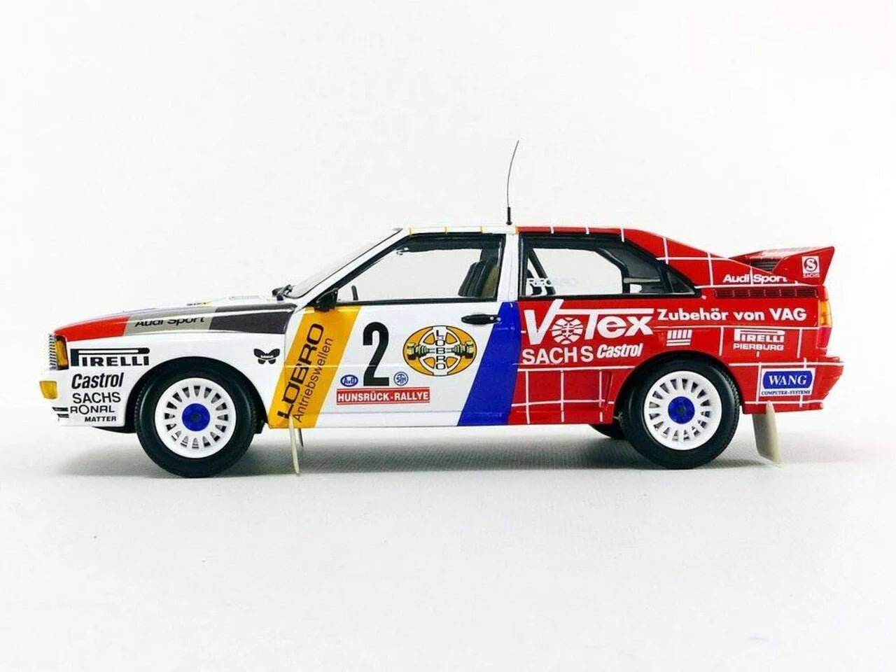 Audi Quattro A2 Schmidt Motorsport - Winners int.avd/sth Hunsruck Rallye 1984 1/300pcs - 1/18 Minichamps