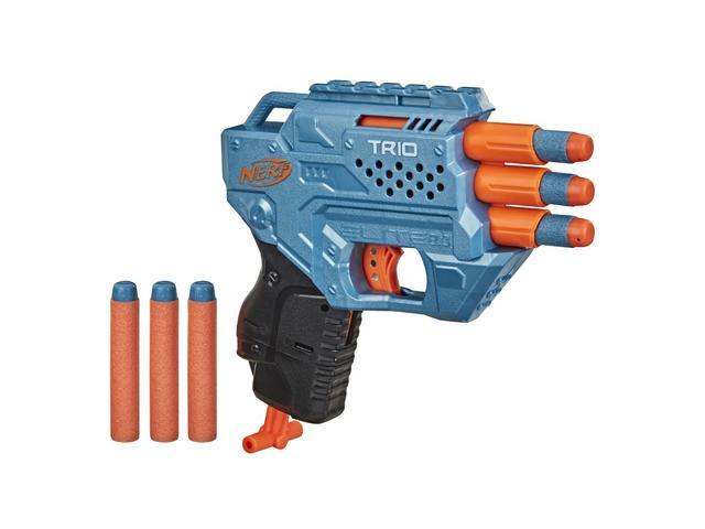 Pistol Nerf Elite 2.0 Trio TD-3 cu 6 gloante