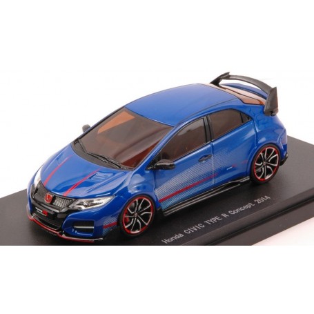 Honda Civic Type R Concept 2014 (albastra) cu vitrina - 1/43 Ebbro