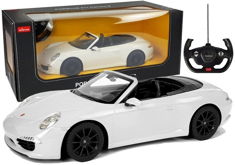 Porsche 911 Carrera S (alb) cu telecomanda - 1/12 RASTAR