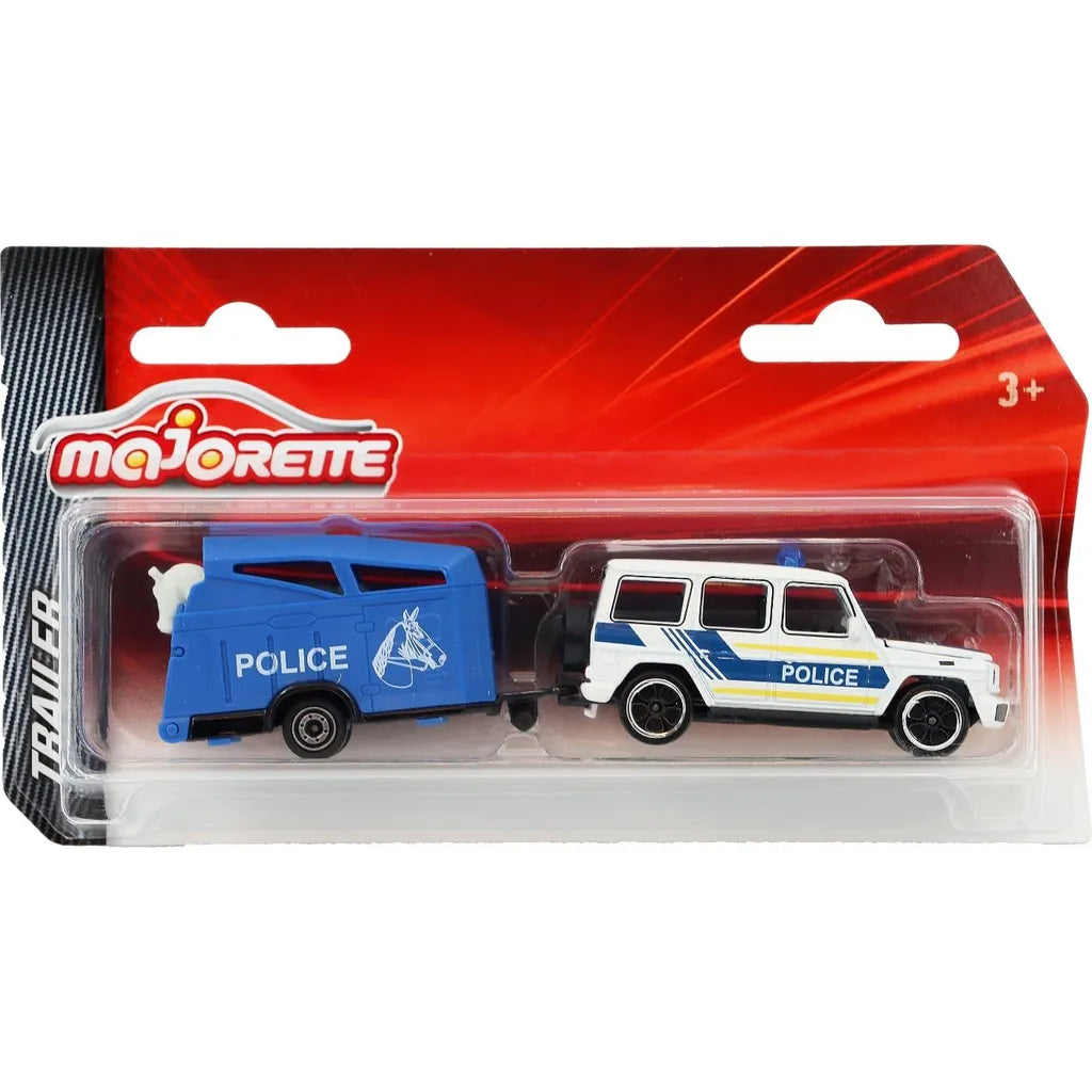 Mercedes G63 AMG cu remorca si calut - 1/64 Majorette