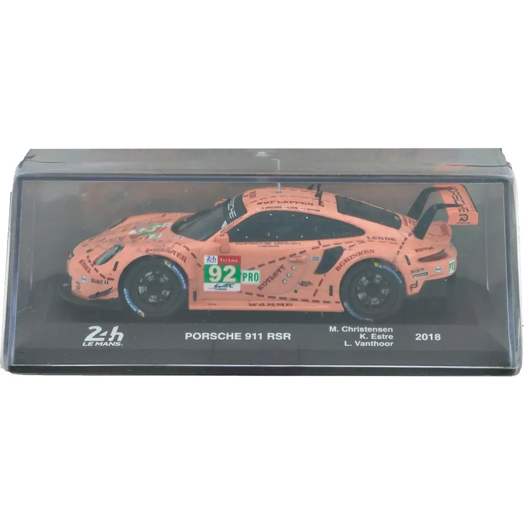 Porsche 911 Rsr M.Christensen - K. Estre - L.Vanthoor 2018 cu vitrina plexiglass - 1/43 Altaya