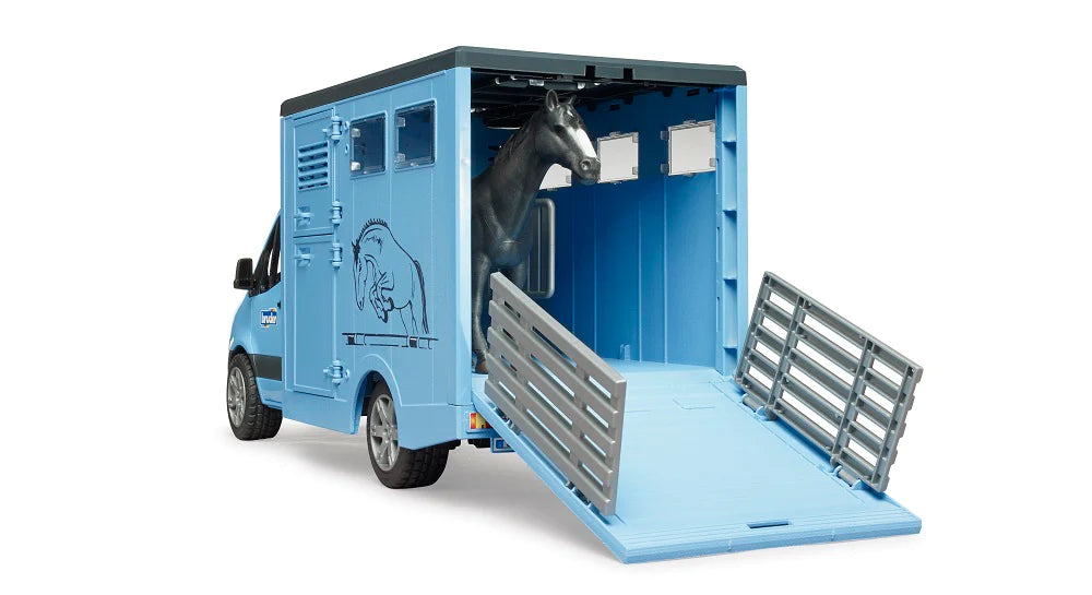 BRUDER 02674 - Transportor Mercedes-Benz Sprinter pentru animale