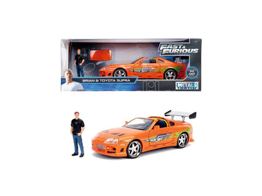 Toyota Supra cu figurina Brian - 1/24 Jada