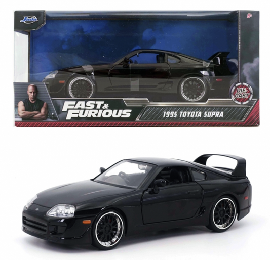 Toyota Supra 1995 neagra - 1/24 Jada