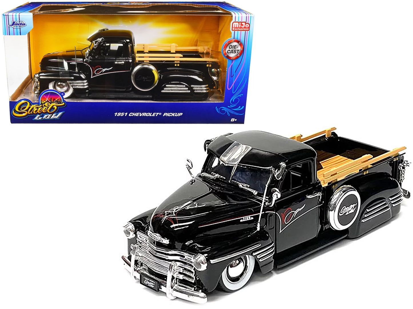 Chevrolet Pickup 1951 negru - 1/24 Jada