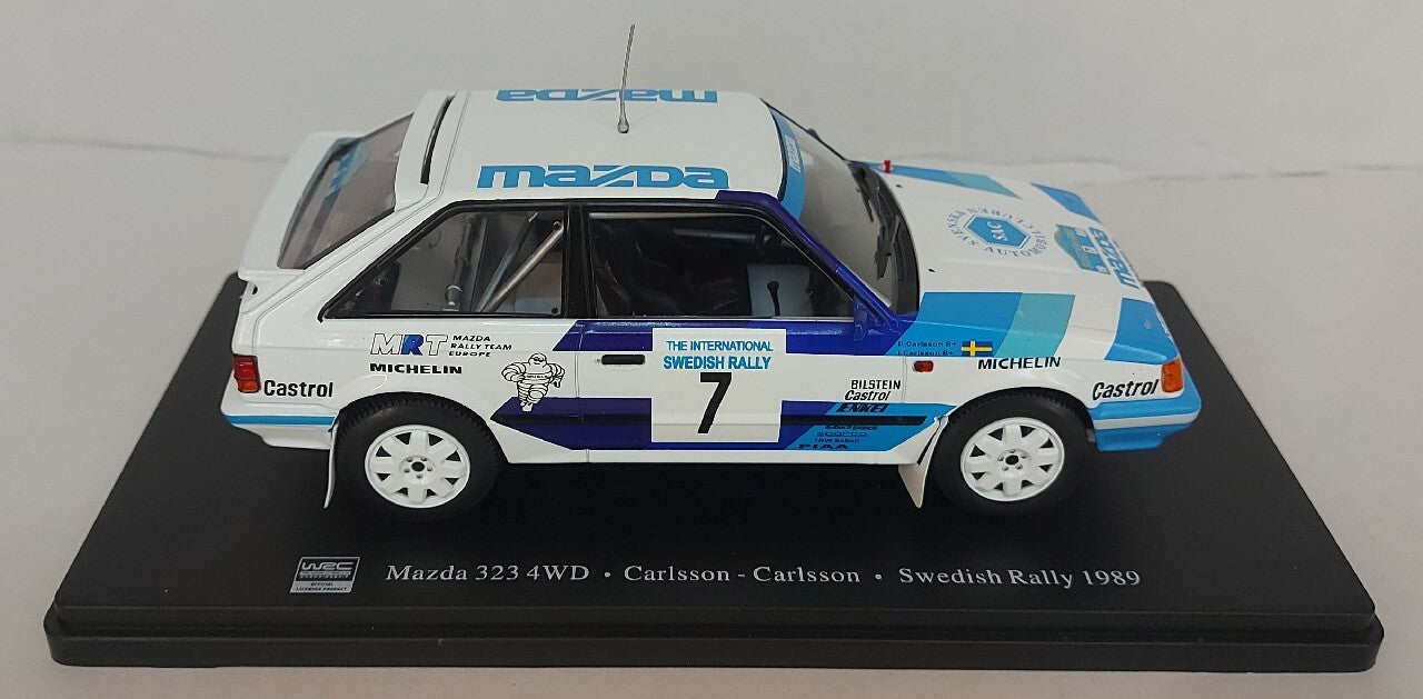 Mazda 323 4wd Swedish Rally 1989 - 1/24 Altaya