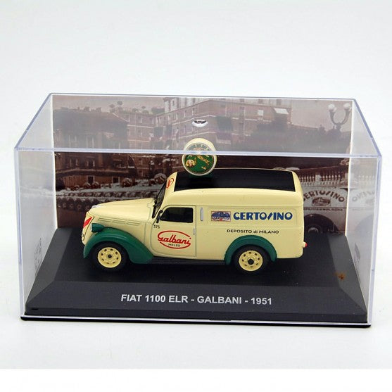 Fiat 1100 ELR Galbani 1951 cu vitrina plexiglass - 1/43 Altaya