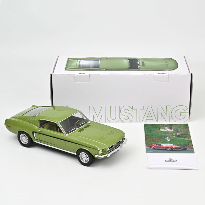 Ford Mustang GT 1968 light green metallic - 1/12 Norev