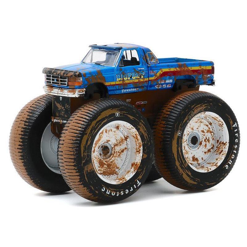 Monster Truck Ford F-250 Bigfoot 1996 murdar - 1/64 Greenlight