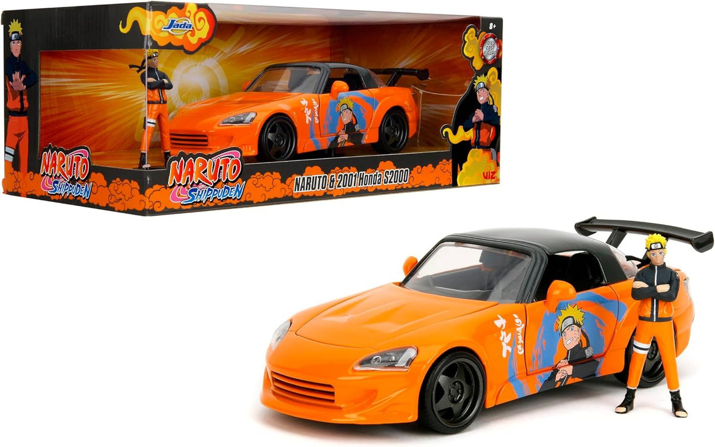 Honda S2000 si figurina Naruto - 1/24 Jada