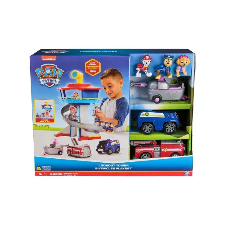 Set de joaca Paw Patrol Lookout Tower cu vehicule