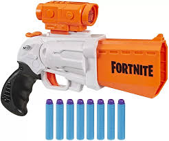 Pistol Nerf Fortnite SR cu 8 gloante