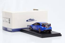 Honda Civic Type R Concept 2014 (albastra) cu vitrina - 1/43 Ebbro