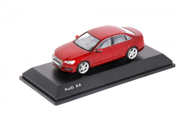 Audi A4 Matador Red cu vitrina plexiglass - 1/43 Spark