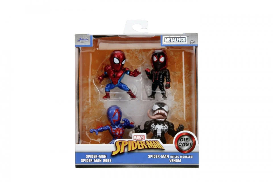 Set 4 figurine metalice 6,5cm Spider-man - Jada