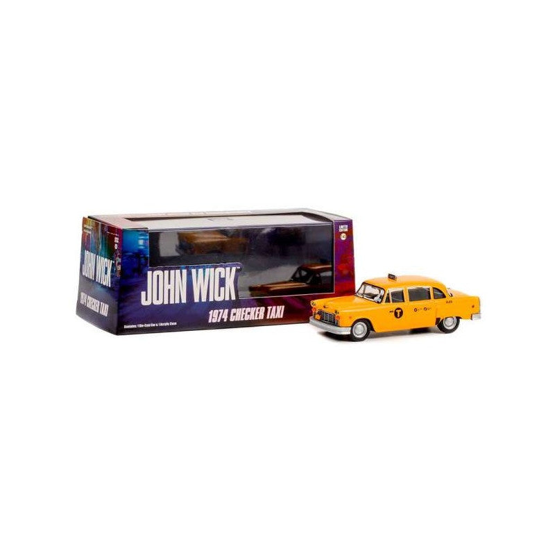 Checker Taxi 1974 "John Wick" cu vitrina plexiglass - 1/43 Greenlight