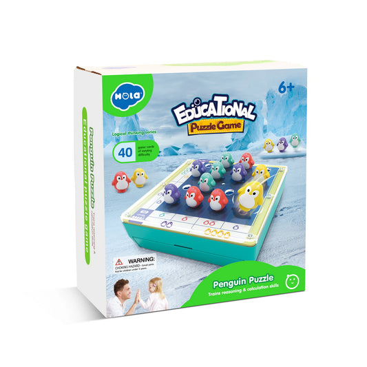 Joc educativ Hola - Puzzle Pinguini