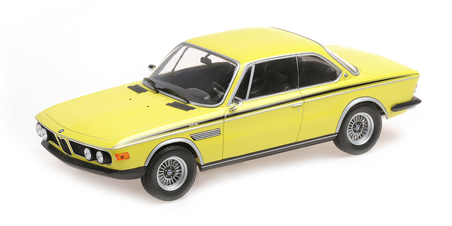 BMW 3.0 CSL 1971 galben 1/600 pcs - 1/18 Minichamps (EDITIE LIMITATA)