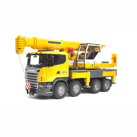 BRUDER 03570 - Camion Scania cu macara Liebherr