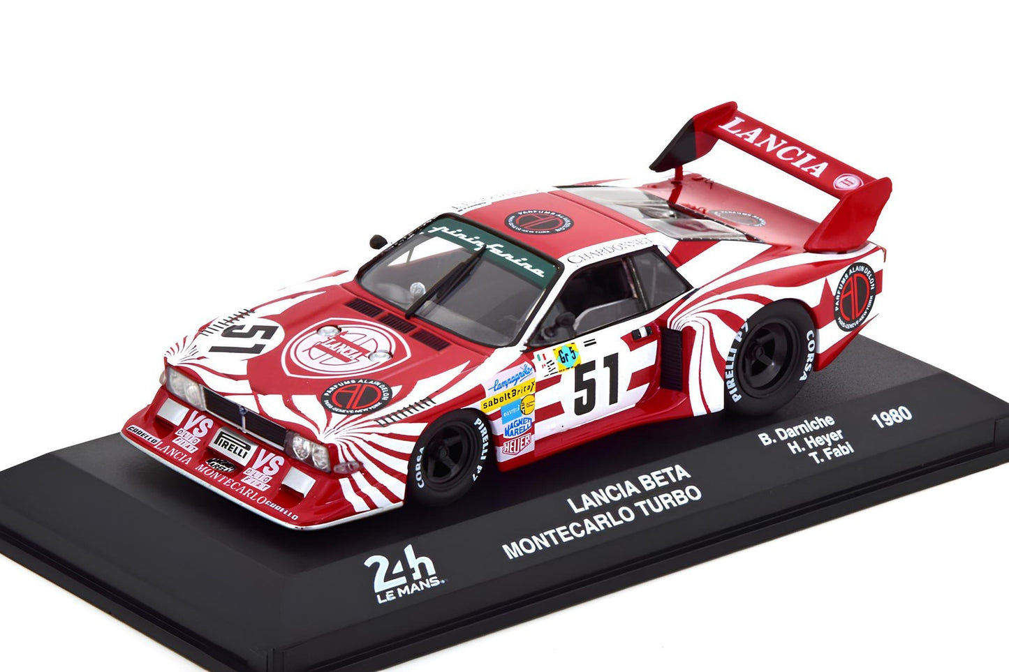 Lancia Beta Montecarlo Turbo #51 24h LeMans 1980 cu vitrina plexiglass - 1/43 Altaya