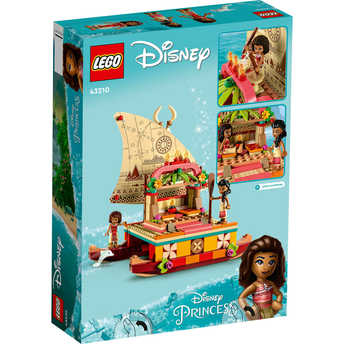 LEGO DISNEY PRINCESS 43210 - Catamaranul polinezian al Moanei 43210 ( 321 piese )