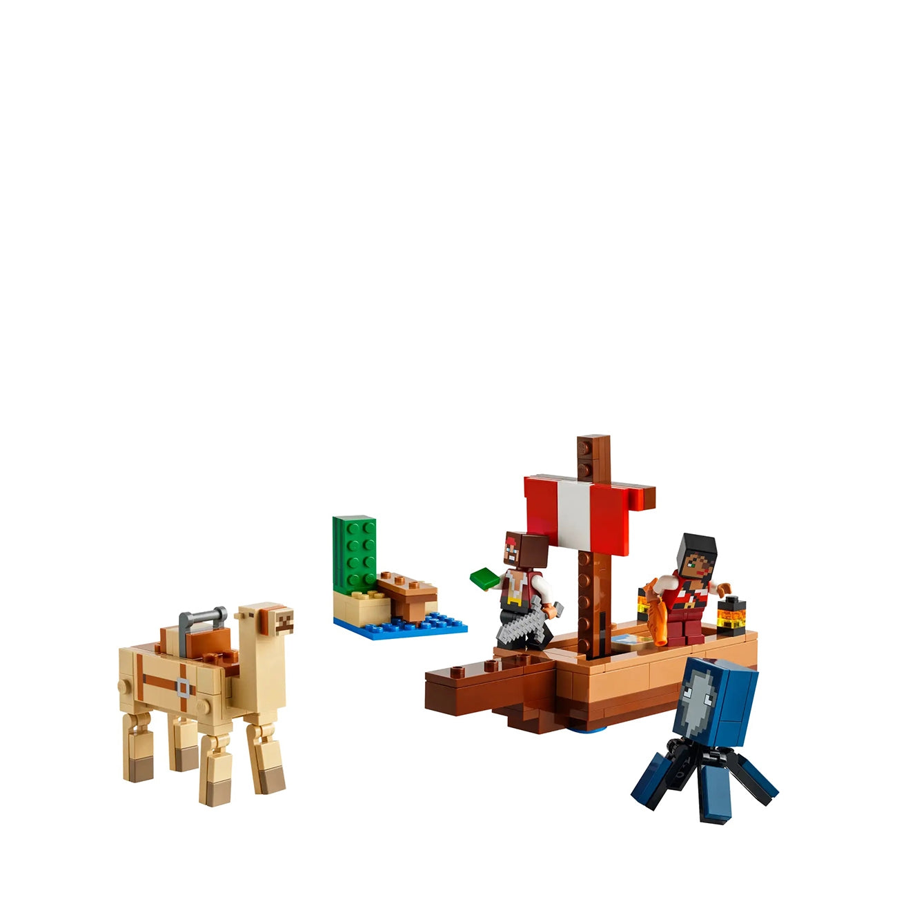 LEGO Minecraft 21259 - Calatorie pe corabia de pirati (166 piese)