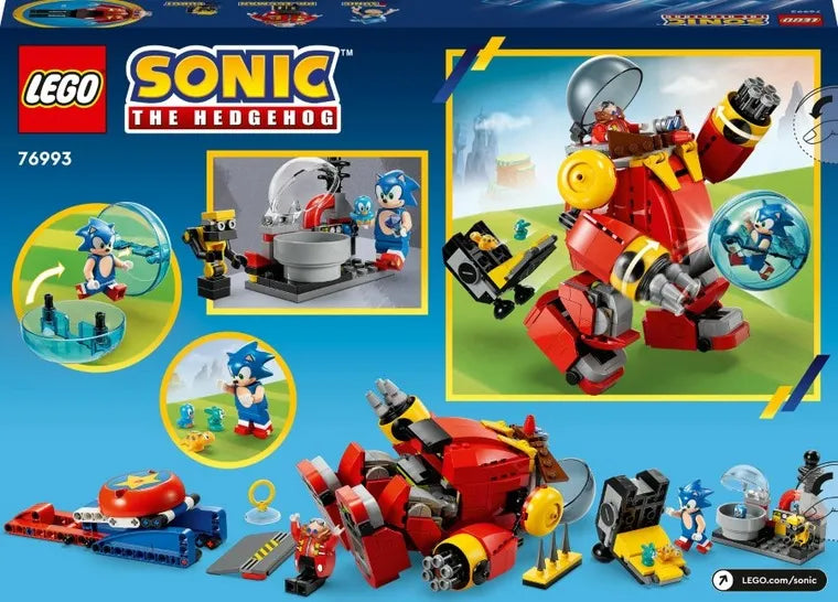 Lego SONIC 76993 - Sonic vs Robotul Death Egg al Dr. Eggman ( 615 piese )