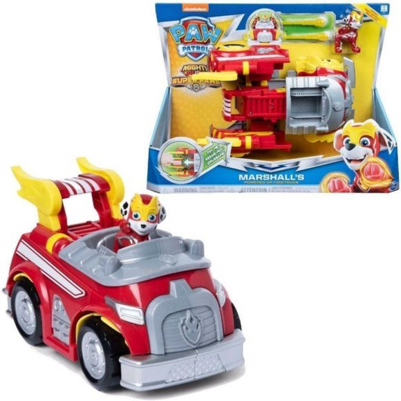 SET de joaca Paw Patrol -MARSHALL's Powered Up Firetruck