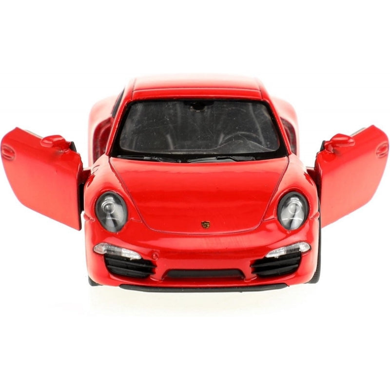 Porsche 911 Carrera S rosu - 1/34 Welly