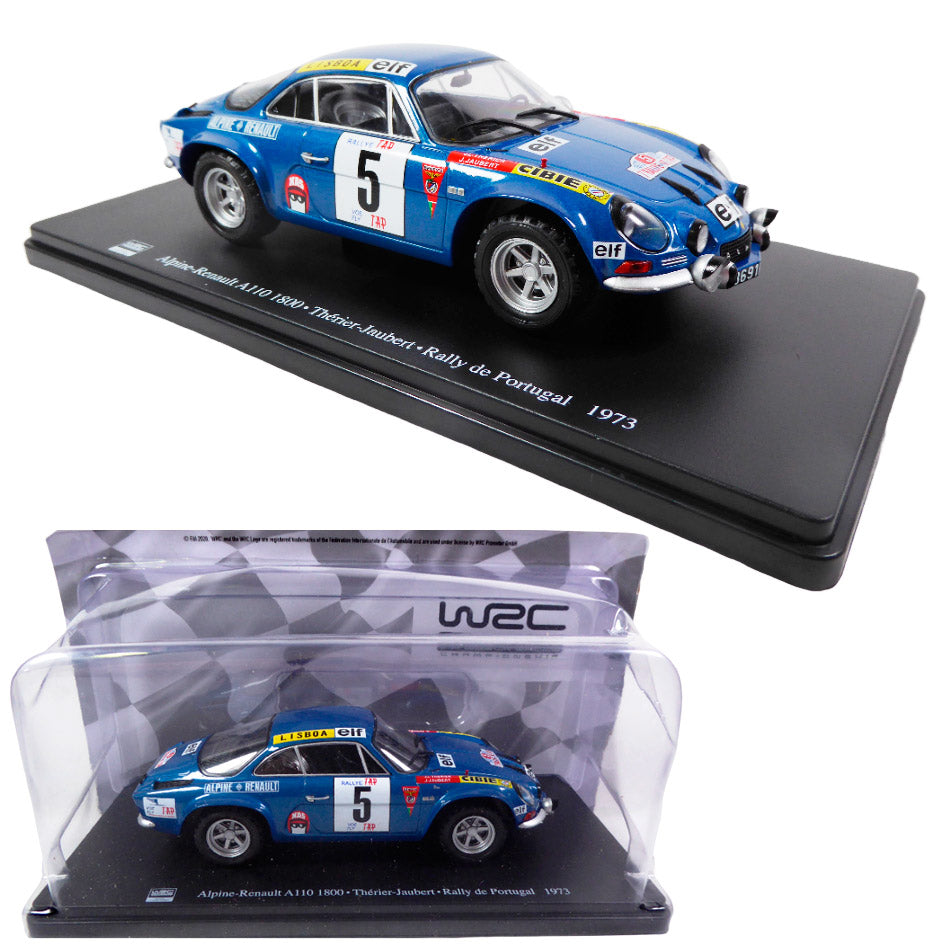 Alpine A110 1800 Therier Jaubert Rally de Portugal 1973 - 1/24 Altaya