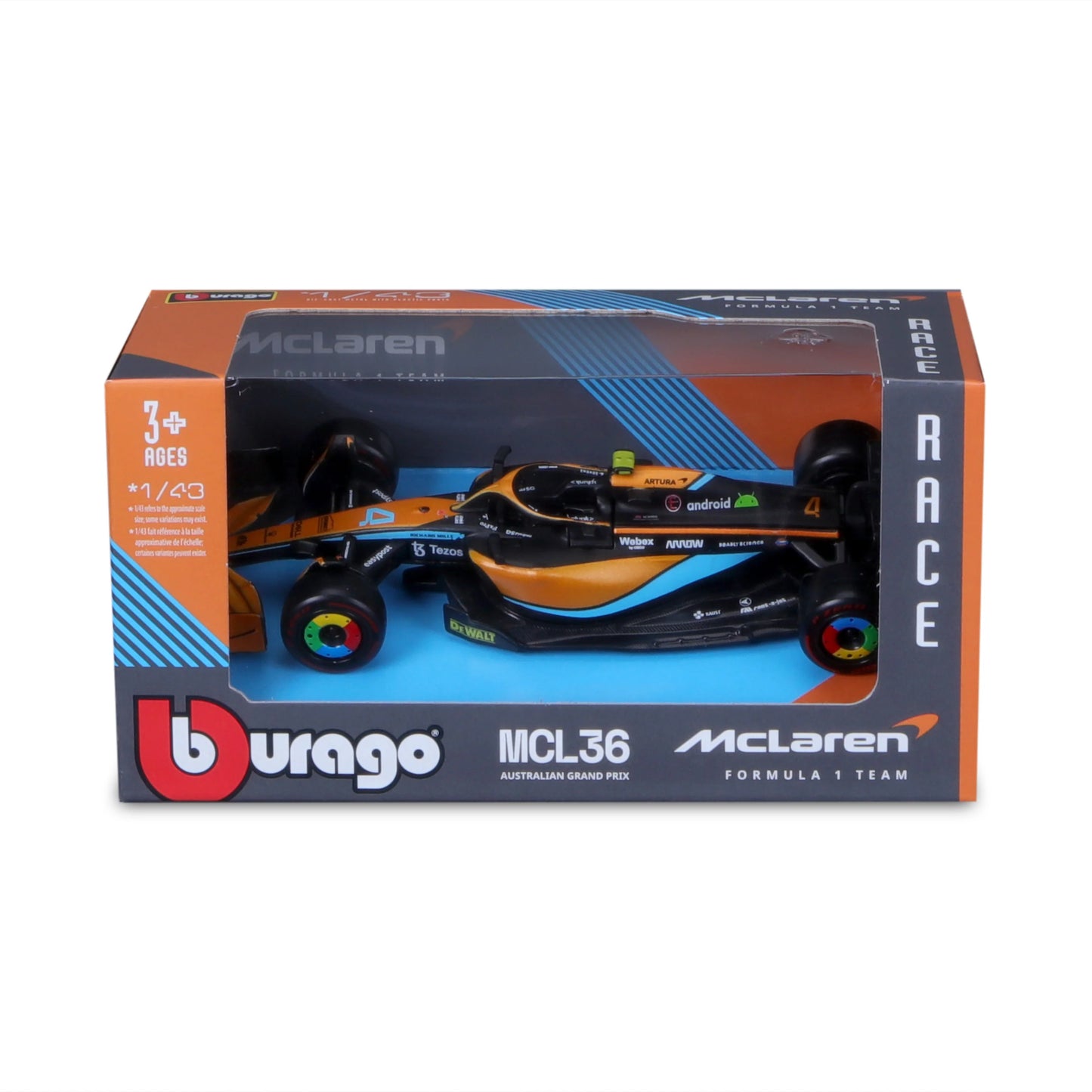 Formula 1 2022 Lando Norris #4 Mcl36 - 1/43 Bburago