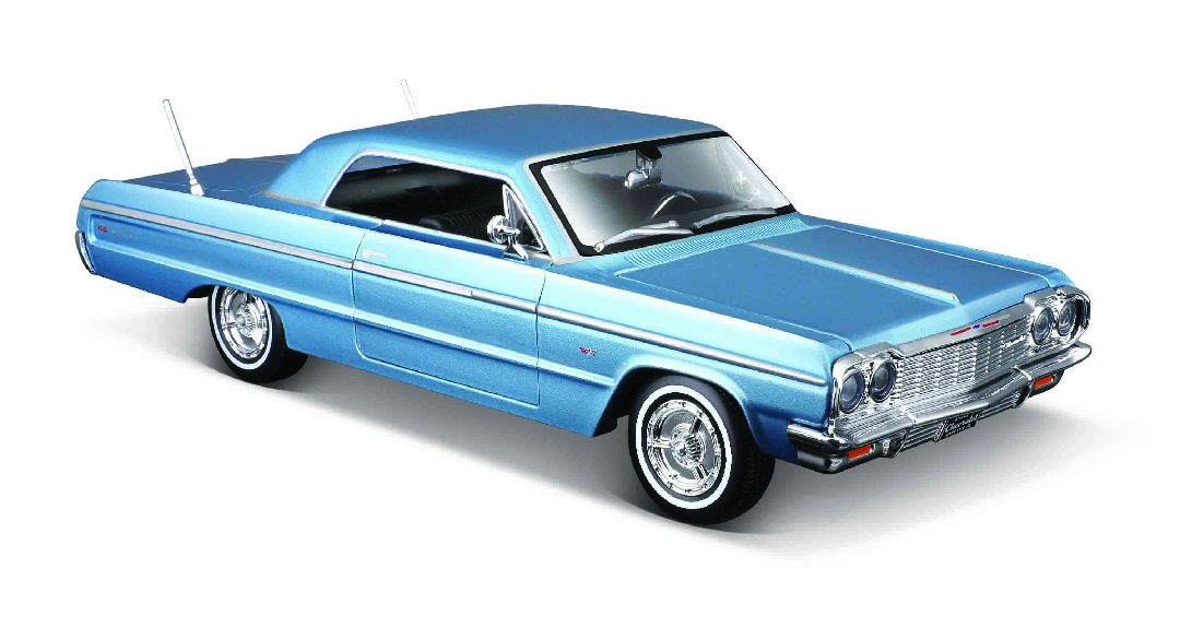 Chevrolet Impala SS 1964 bleu - 1/26 Maisto