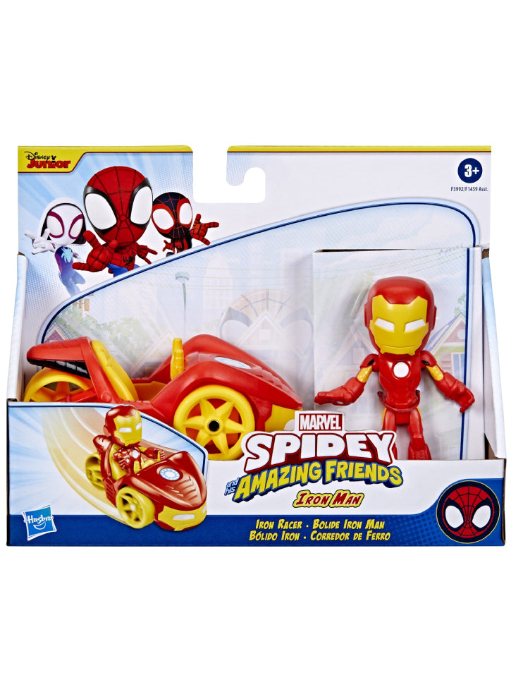 SET SPIDEY - Vehicul si figruina Iron Man 10cm