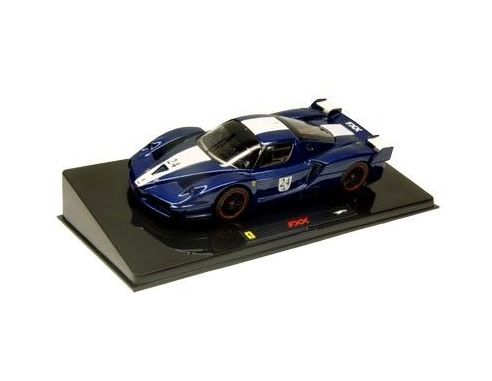 Ferrari Fxx bleumarin #24 cu vitrina plexiglass - 1/43 Hot Wheels Elite