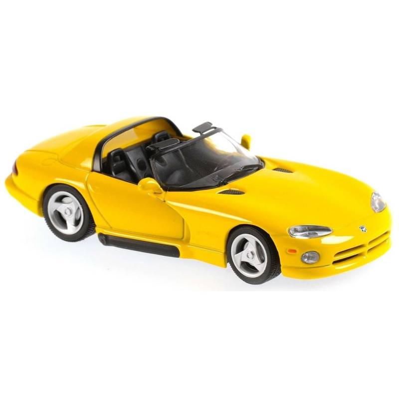 Dodge Viper Roadster 1993 galben cu vitrina plexiglass - 1/43 Minichamps