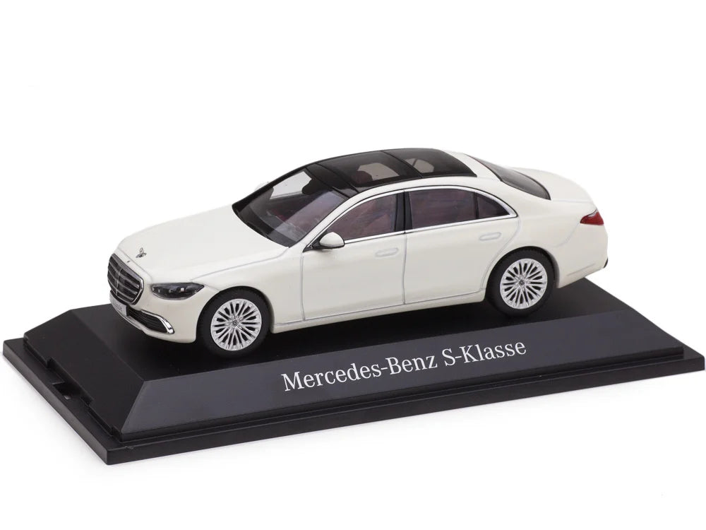 Mercedes S-Klasse alb cu vitrina plexiglass - 1/43 Herpa