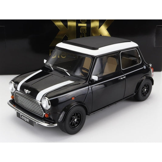 Mini Cooper negru Sunroof cu volan pe stanga - 1/12 KK-Scale