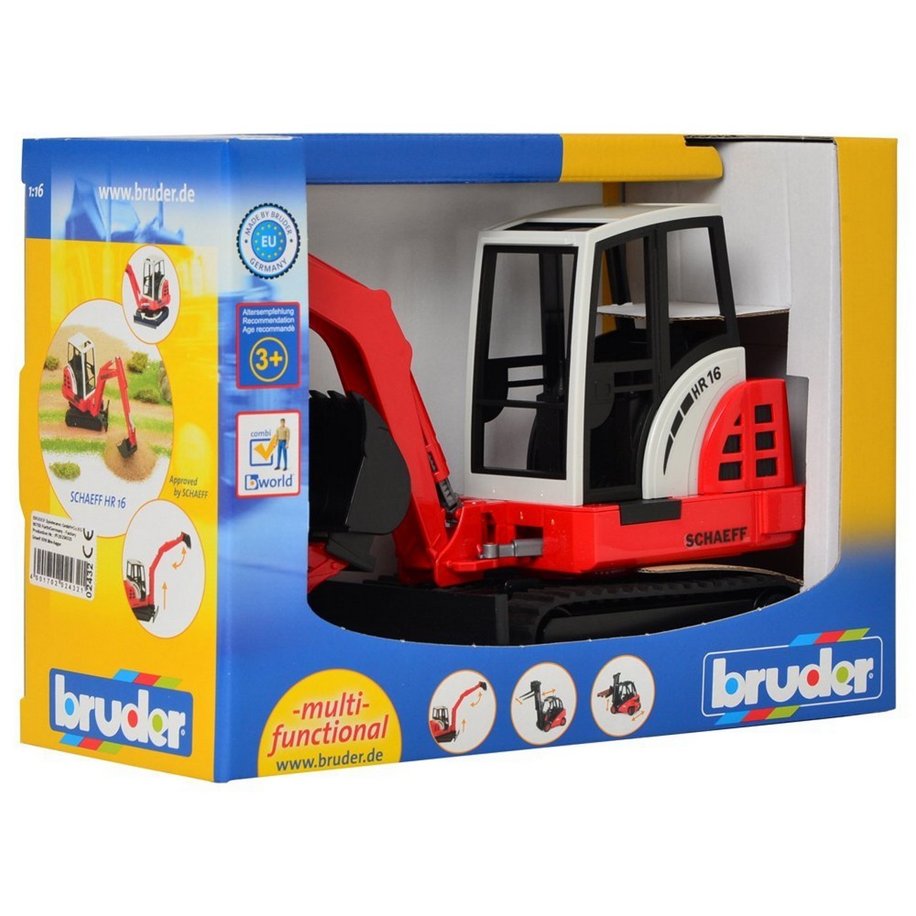 BRUDER 02432 - Mini excavator Schaeff HR16