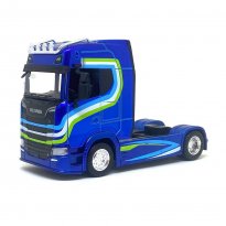 Camion cap tractor Scania albastru - 1/43 Bburago