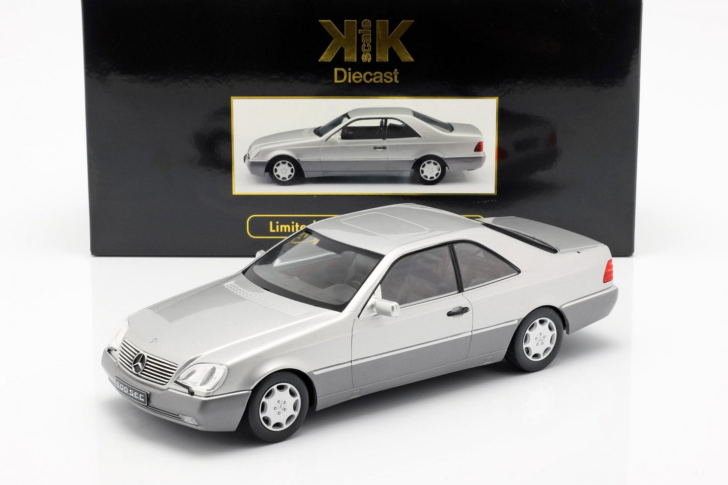 Mercedes-Benz 600 SEC gri 1/750pcs - 1/18 KKScale