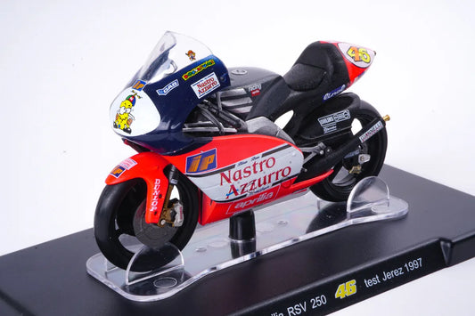 Motocicleta Aprilia RSV 250 test Jerez 1997 - 1/18 Altaya