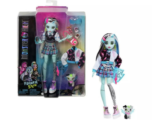 Papusa Monster High - Frankie Stein cu animalut si accesorii